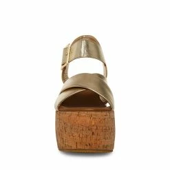 STEVEMADDEN PALMER GOLD LEATHER