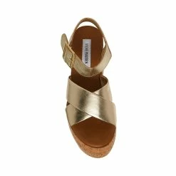 STEVEMADDEN PALMER GOLD LEATHER