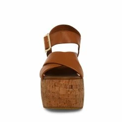 STEVEMADDEN PALMER TAN LEATHER Women's Shoes