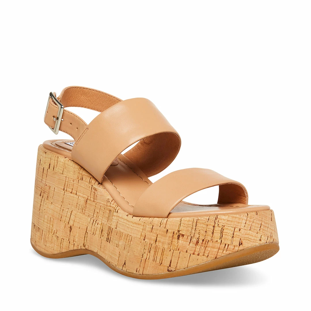 STEVEMADDEN Women's Shoes PAM TAN LEATHER