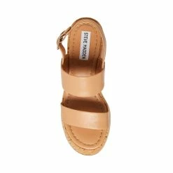 STEVEMADDEN Women's Shoes PAM TAN LEATHER
