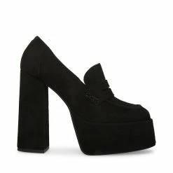 STEVEMADDEN PARIS BLACK SUEDE