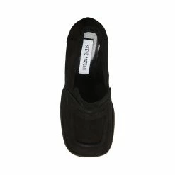 STEVEMADDEN PARIS BLACK SUEDE