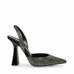 STEVEMADDEN Women's Shoes PAULA-R BLACK/PEWTER