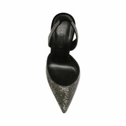 STEVEMADDEN Women's Shoes PAULA-R BLACK/PEWTER