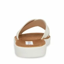 SteveMadden Women's Shoes PERCY WHITE LEATHER