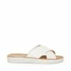 SteveMadden Women's Shoes PERCY WHITE LEATHER