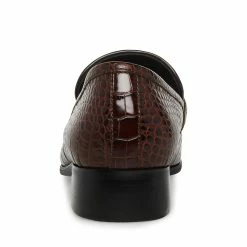 STEVEMADDEN PHILIPPE BROWN CROCODILE Men's