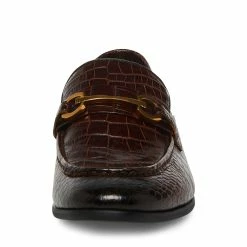 STEVEMADDEN PHILIPPE BROWN CROCODILE Men's