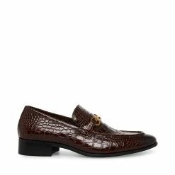 STEVEMADDEN PHILIPPE BROWN CROCODILE Men's