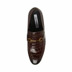 STEVEMADDEN PHILIPPE BROWN CROCODILE Men's