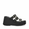 STEVEMADDEN PIERCE BLACK LEATHER Women's Shoes