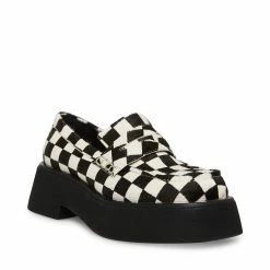 STEVEMADDEN PIXELS BLACK/WHITE PONY Women's Shoes