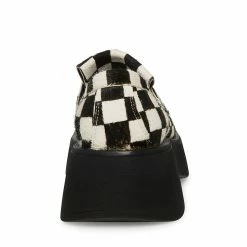 STEVEMADDEN PIXELS BLACK/WHITE PONY Women's Shoes