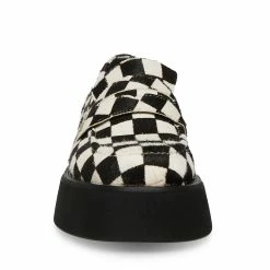STEVEMADDEN PIXELS BLACK/WHITE PONY Women's Shoes