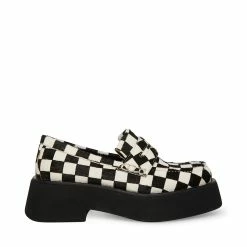STEVEMADDEN PIXELS BLACK/WHITE PONY Women's Shoes