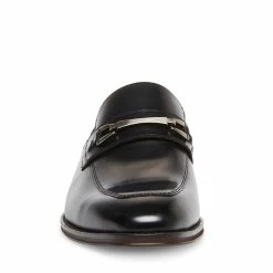 SteveMadden Men's POINTE BLACK LEATHER