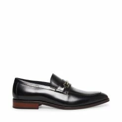 SteveMadden Men's POINTE BLACK LEATHER
