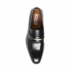 SteveMadden Men's POINTE BLACK LEATHER