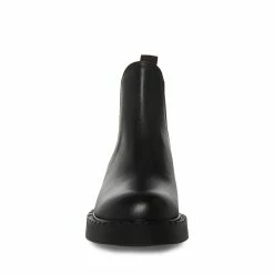 SteveMadden Women's Shoes POPPY BLACK LEATHER