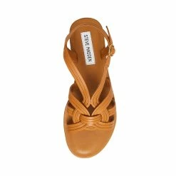 STEVEMADDEN Women's Shoes PRIM COGNAC