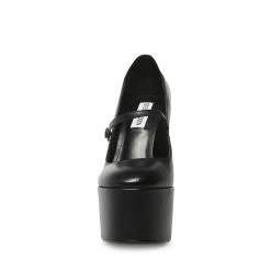 SteveMadden PRISILA BLACK LEATHER Women's Shoes