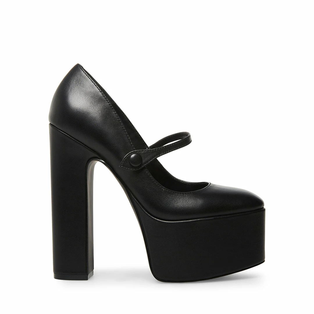 SteveMadden PRISILA BLACK LEATHER Women's Shoes