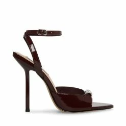 STEVEMADDEN PRIZE BURGUNDY PATENT Women's Shoes