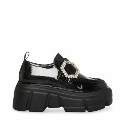 STEVEMADDEN Women's Shoes REGAL BLACK PATENT