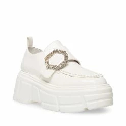 STEVEMADDEN REGAL WHITE PATENT