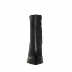 STEVEMADDEN RICKKI BLACK LEATHER