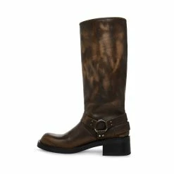 STEVEMADDEN Women's Shoes ROCKY BROWN DISTRESSED