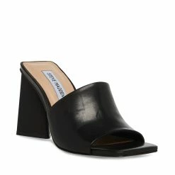 STEVEMADDEN RONNIE BLACK LEATHER