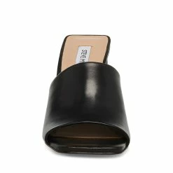 STEVEMADDEN RONNIE BLACK LEATHER