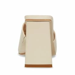 STEVEMADDEN Women's Shoes RONNIE BONE LEATHER