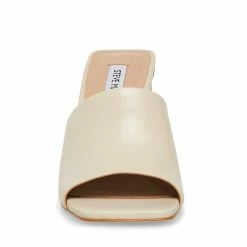 STEVEMADDEN Women's Shoes RONNIE BONE LEATHER