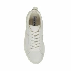 STEVEMADDEN Women's Shoes RORRI WHITE LEATHER