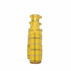 STEVEMADDEN ROSARIO YELLOW PLAID Women's Shoes