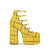 STEVEMADDEN ROSARIO YELLOW PLAID Women's Shoes