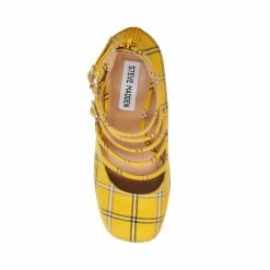 STEVEMADDEN ROSARIO YELLOW PLAID Women's Shoes