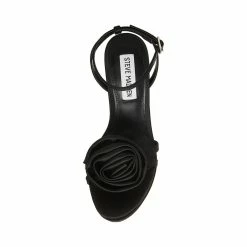 STEVEMADDEN ROSA BLACK SATIN