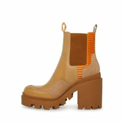 STEVEMADDEN Women's Shoes RUMBLE TAN LEATHER