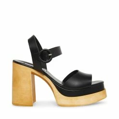 SteveMadden RUTH BLACK LEATHER
