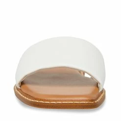 SteveMadden SANDRA WHITE LEATHER