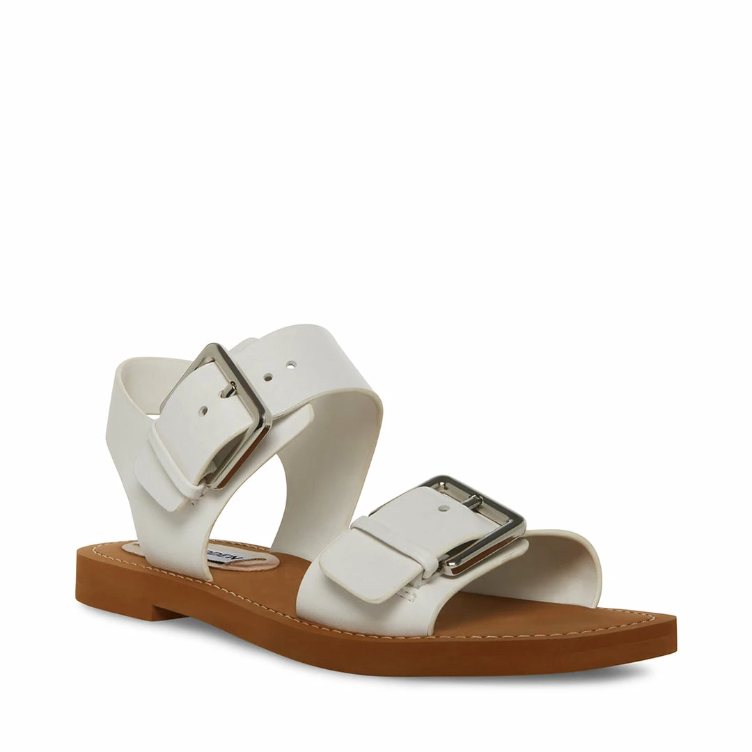 STEVEMADDEN SANTO WHITE LEATHER