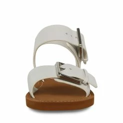 STEVEMADDEN SANTO WHITE LEATHER