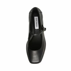 STEVEMADDEN SASHA BLACK LEATHER