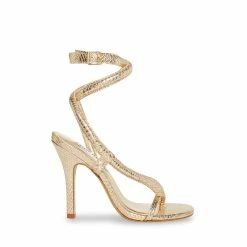 STEVEMADDEN SCALIA GOLD SNAKE Women's Shoes