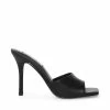 SteveMadden SIGNAL BLACK LEATHER Women's Shoes
