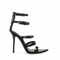 SteveMadden Women's Shoes SIMONE BLACK LEATHER